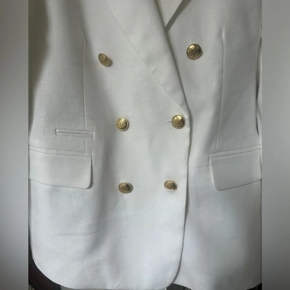 J. Crew Bristol Blazer in Stretch Linen Blend NWOT - Picture 4 of 7